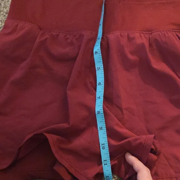 Nike Women's Burgundy Athletic Shorts - Picture 7 of 8